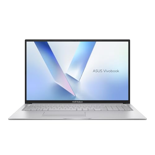 ASUS Vivobook 17 | Cool Silver (X-Serie) | 17,3' FHD | U300 | RAM: 16GB | SSD: 1TB | beleuchtete Tastatur | Windows 11 Pro | Office 2024 Pro
