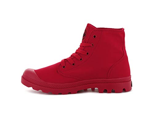 Palladium Bottes de combat monobloc unisexes chromées. - Rouge - Rouge, 37 1/3 EU