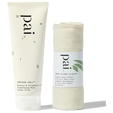 Pai Skincare - Brighten | CURTAIN CALL Prebiotic Brightening Mask, Omegas 3, 6, 7 & 9, Antioxidant CO2 Rosehip. Patch Tested on Sensitive Skin. B-Corp, Organic, Cruelty Free, Vegan, Made In London Cover