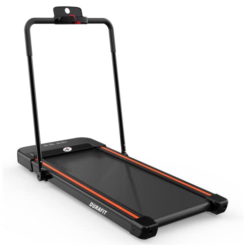 Image of Durafit91 Compact Treadmill Series 2.5 HP Peak DC Motorized Max Speed 8 Km /Hr Max User Weight 100 Home Workout (2.5 HP Peak, Agile - with Handle - 120 Kg Support)
