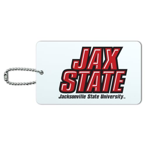 Graphics & More Jacksonville State University Primary Logo Luggage Card Suitcase Carry-On ID Tag