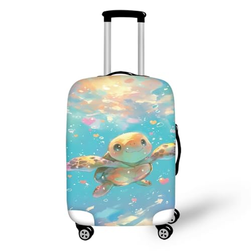 Luggage Protector Suitcase Cover Essentials Wedding Gifts for Couple Luggage Covers for Suitcase Travel Essentials for Women Suitcase Covers for Luggage Protector Cute Turtle Print2