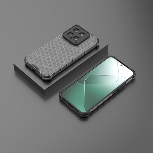 Image of Glasgow Back Case Cover Compatible with [ Xiaomi 14 5G ] (Stylish Design) - Black