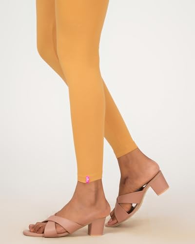 Image of Loveit Womens Solid Viscose Slim Fit Ankle Length Leggings