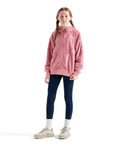 Image of THE NORTH FACE Girls' Osito Full Zip Hoodie | Fleece Hooded Jacket With Hand Pockets & Durable Ribbed Collar