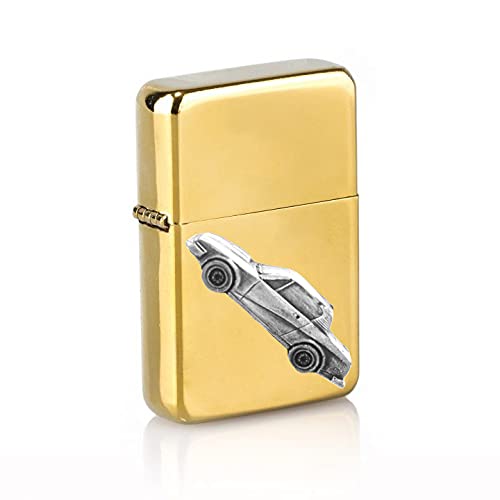 Briquet à essence TR7 FHC doré pour passionnés auto