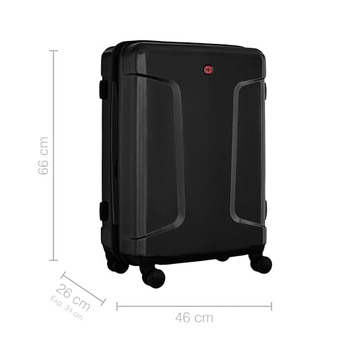Image of WENGER Legacy - DC Medium Hardside Case, Black, 66 Liters, Swiss Designed-Blend of Style & Function, 610866