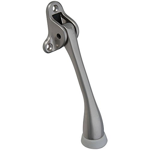 National Hardware N326-249 V1938 Kickdown Door Stop in Satin Nickel
