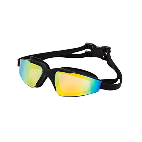 YWSZJ Protection Anti-buée UV Natation, Lunettes Unisexe Natation Lunettes HD Grand Cadre Équipement de plongée sous-Marine