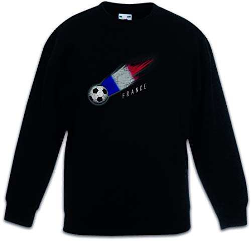 Pullover noir France Football Comet I Kids pour les journées d'école et le sport
