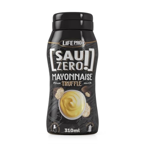 Sauzero Zero Calories Mayo Truffle 310ml | Salsa Baja en Calorias para Aderezar tus Recetas preferidas | Sin Azúcares añadidos