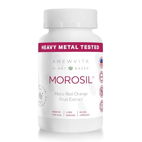 Anew VitaMorosil: Antioxidant & Nutrition Supplement for Men & Women | Wellness & Vitality | Moro Red Orange | Non-GMO Gluten Free 60 Vegetable Capsules | Made in USA