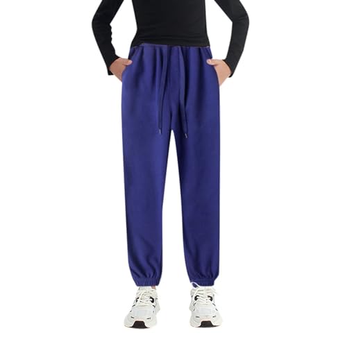 Boys' and Girls' Active Jogger Sweatpants Pockets Warm Kids' Solid Trousers Casual Pants for Basketball Warm-Ups