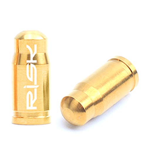 Tampa da válvula, Andoer Tampas de válvula Schrader/Presta 2 PCS Tampas de válvula de liga de titâni