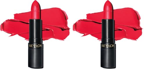 Image of REVLON Super Lustrous Luscious Matte Lipstick, 80% Conditioning Ingredients, intance color, Waterproof, Long-Lasting, 100% Vegan Lipstick, Fire & Ice (024), 4.25 gm (Pack of 2)
