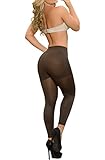LT.ROSE 21231 High Waisted Butt Lifting Leggings, Brown | Mallas para Mujer