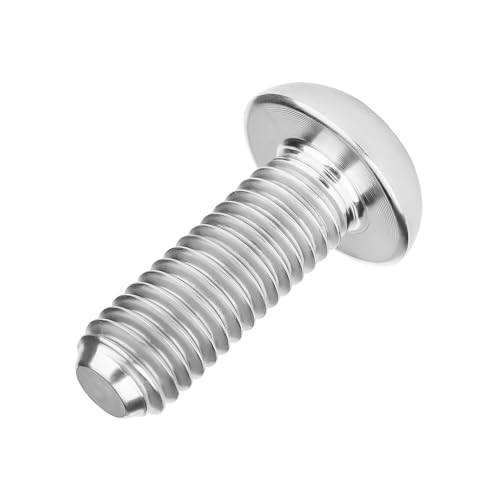 Image of Titanium Bolt M4x6 8 10 12 15 20mm Hex Head Screws for Bicycle Pack of 4 (Silver, M4x12mm)
