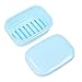 Produktbild OUNONA Seifendose Kunststoff Seifenschale Soap Container für Home Reisen Outdoor Camping (Hellblau)