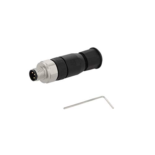 Connecteur M8 mâle HARTING 21023591301 droit 3 PIN de raccordement sur fil