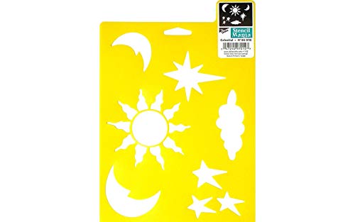 Delta Creative Stencil Mania Stencil, 7 by 10-Inch, 970140710 Celestial