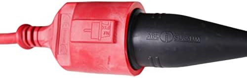 as - Schwabe Gummi-Stecker Schutzkontaktstecker mit doppeltem Schutzkontakt, Leitungen bis max. 1,5mm² für den Außenbereich geeignet, 230V, 16A, IP44, Schwarz, 60411