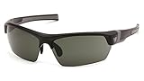 Venture Gear Tensaw Half-Frame High Performance Safety Eyewear, Black Frame, Forest Gray Anti-Fog Lens