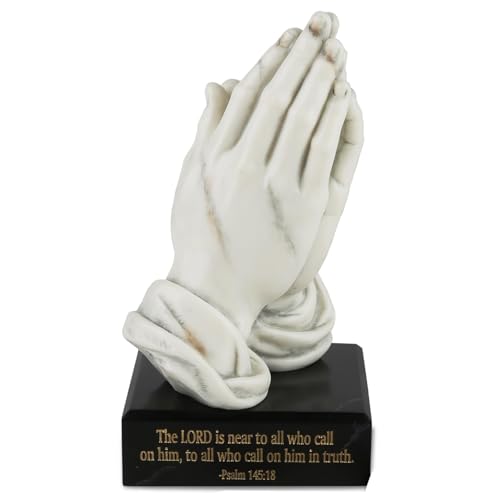 Estatua de Manos Orantes para Decoración de Mesa 8in
