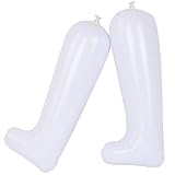 kilofly 12' Inflatable Boot Shapers Stretchers [Set of 3/6 Pairs] White