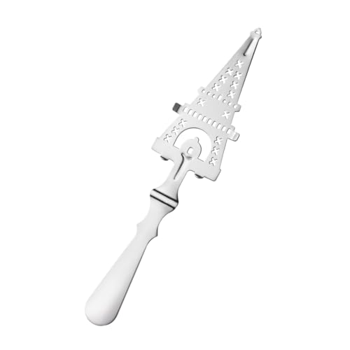 Garneck Professional Bar Utensil Set Absinthe Filter Spoon Sugar Colander Ice Strainer Slotted Spoon