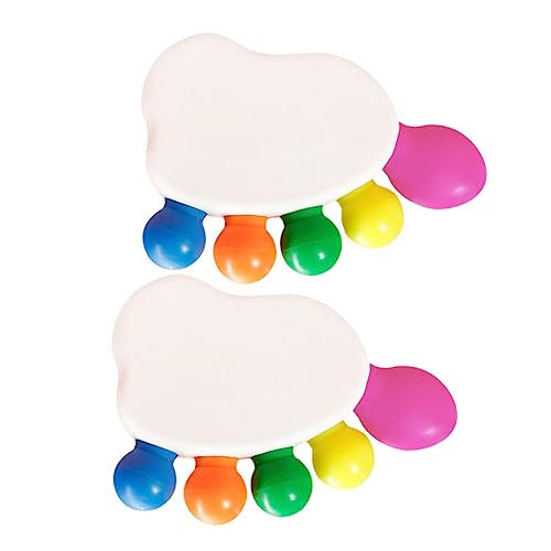 Uonlytech 6 Juegos De Rotuladores Fluorescentes Para Pedicura Marcadores Pastel Papelería Para Estudiantes Plástico
