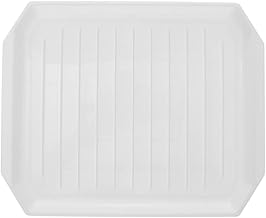 Hemoton Oven Roasting Pan Microwavable Bacon Grill Microwave Bacon Tray Bacon Cooker Grill Rack Baking Oven Tray for Snacks Pizza Cooking Supplies Microwave Bacon Cooker Tool Trays