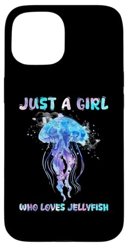 Under Watercolor Sea Ocean Just A Girl Who Loves JellyFish X}zP[X iPhone 15 p