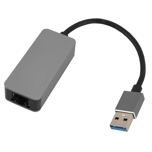 USB to Ethernet Adapter, 2.5G High Speed 10/100/1000/2500Mbps Aluminum Alloy USB C to RJ45 Gigabit Ethernet Adapter, for Laptop Tablet and Phone