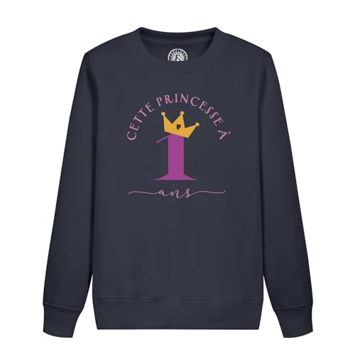 Sweatshirt enfant cette princesse a 1 ans pour feter son premier age