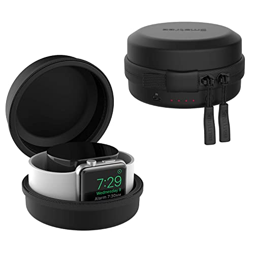 Smatree ���[�P�[�X Apple Watch SE/Series 9/8/ 7/6/5/4/3/2/1�p �����^�тɕ֗� �h�� �ϏՌ� �o�� ���s �u���b�N