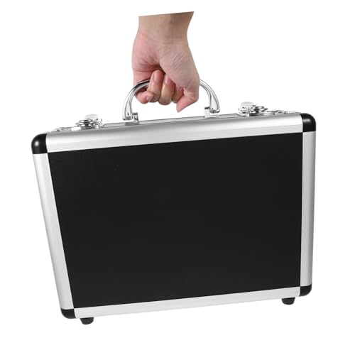 POPETPOP Aluminum Tool Storage Case Portable Organizer for Tools Medication and Accessories Lightweight Durable Design Lock for Professionals and Home Use3