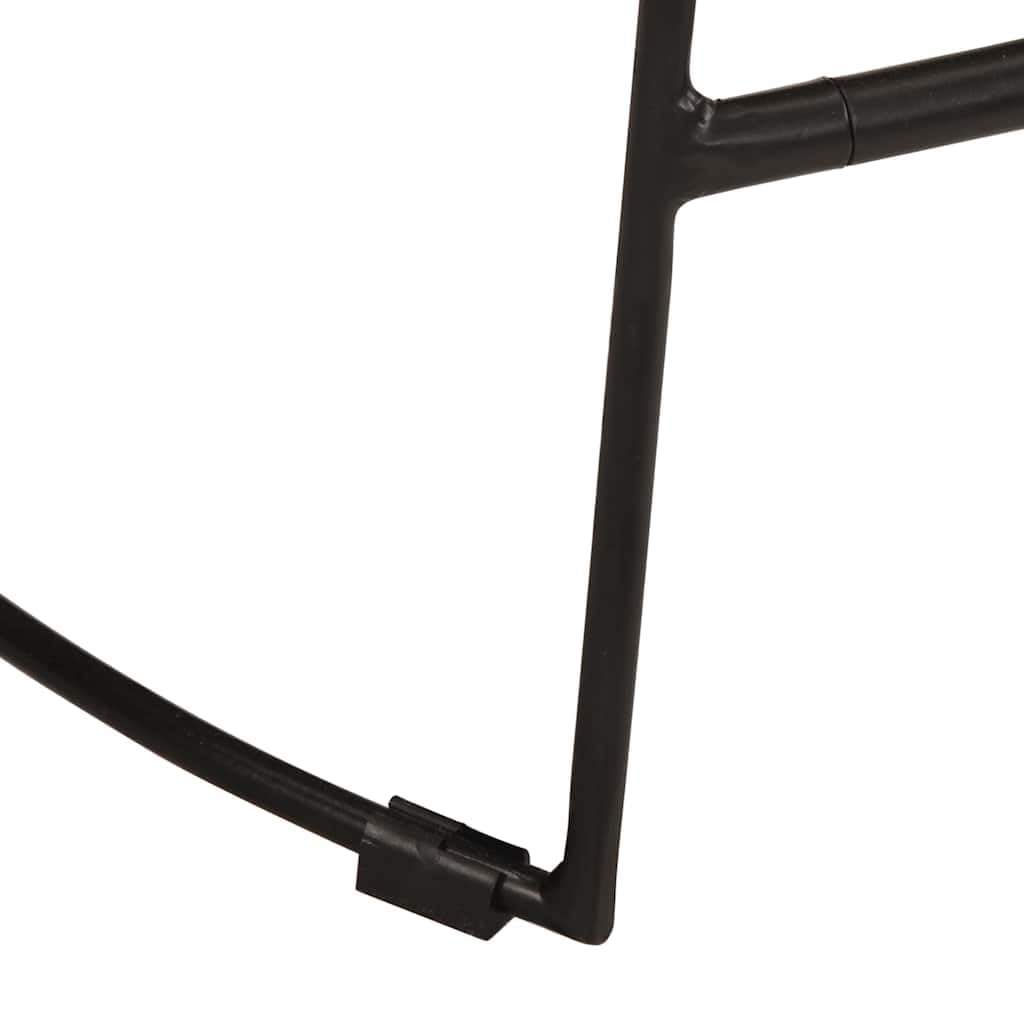 Taburete de Barra Alto Moderno con Estructura de Madera de Mango Sólida y Patas de Metal Resistente para Cocina, Bar o Restaurante | Reposapiés Integrado y Soporte Estable