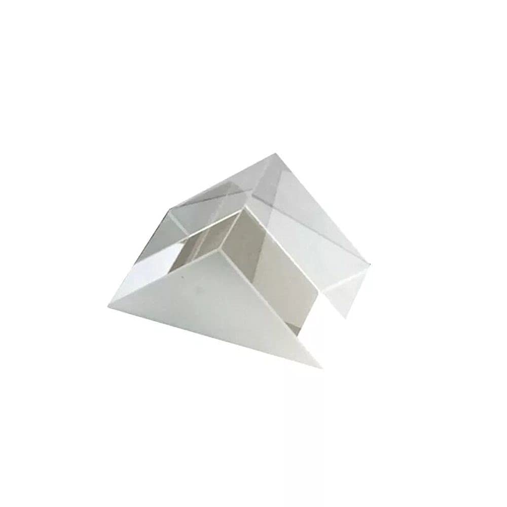 Right Angle Triangular Prism 50Mm 40mm 30mm 25mm 20mm External Reflective Optical Glass with Aluminum Coating Custom (50MM)