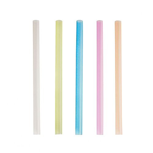 200 Bubble Tea Halme Ã? 12 mm 20 cm bunt Trinkhalme Strohhalme