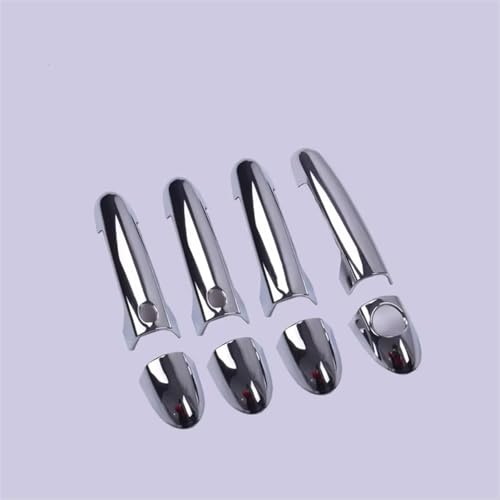 Accessoire de style autocollant chromé Kia Rio5 installation rapide