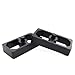 LVOUP 1 Inch Universal Billet Aluminum Leaf Spring Lowering Block Kit for Ride Height Adjustment 2 Pack Black