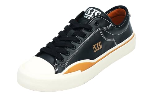 Image of Skateboard Shoes for Men Leather Low Top Pro Skateboarding Training Casual Sneakers