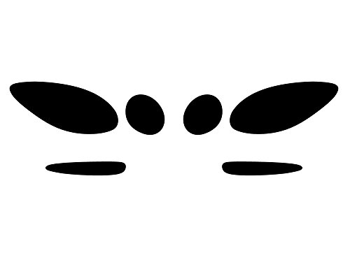 Rvinyl Headlight Tint Covers Compatible with Buick Lacrosse 2005-2009 - Blackout Smoke