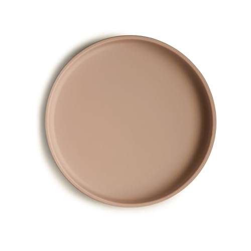Image of mushie Classic Silicone Suction Plate | BPA-Free Non-Slip Design (Natural)