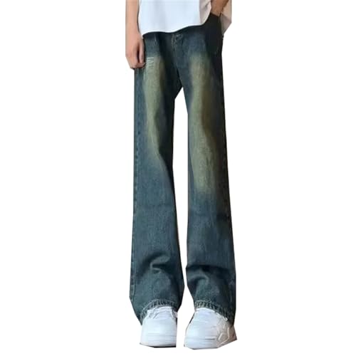 Men's Summer Jeans American Retro Straight-Leg Casual Over Pants