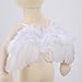 Holibeat 0-6M Baby White Fairy Feather Angel Wings with a Headband Newborn Photography Posing Props (White)