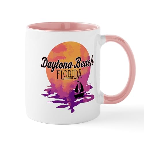 Taza de cerámica 11 oz con diseño Daytona Beach Florida miniatura 1