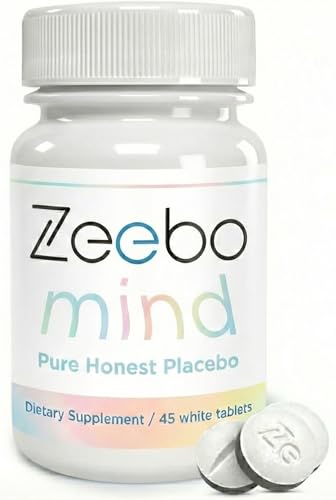 Zeebo Mind Honest Placebo Tablets | Mindful Habit Replacement | Non-Active Formulation for Focus Calm & Routine Management | Safe Inert & Hormone-Free