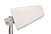 Yagi Directional Antenna 3G/4G/LTE 9dBi 806MHz-960MHz and 1.7-2.5GHz 2FT Cable w/ 2FT SMA Male Cable to TS-9 Adapter - Cell Phone Signal Log Periodic Cellular - Tupavco TP514