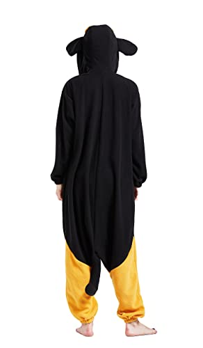 ULEEMARK Onesie Tier Damen Sleepwear Erwachsene Hoodie Tier Pyjamas Dackel-L(168-177CM)